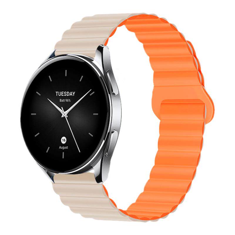 适用小米watch S2/S3手表带S5硅胶s4sport磁吸watch5腕表带s1Pro运动color/2智能运动版GTS4华米GTR4/3/2女生