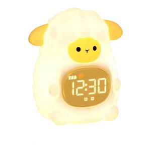 闹钟夜灯一体高颜值创意可爱儿童学生2026新款实用可充电时钟