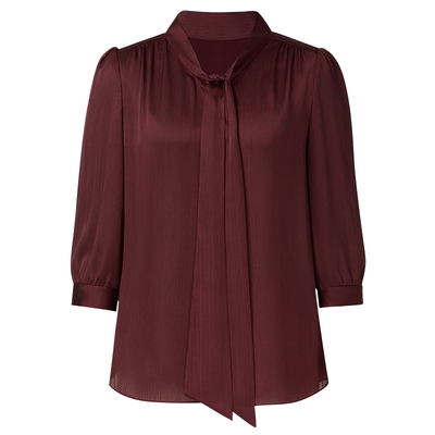 【精简通勤】NAERSI娜尔思时尚气质通勤肌理感衬衫春秋季舒适上衣