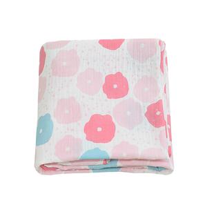 鱼阅婴儿纯棉泡泡纱布浴巾盖毯面料双层皱绉布睡衣月子服水洗布料