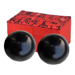 天然正品砭石健身手球老年人按摩手握球玉石保健手转球手握把玩球