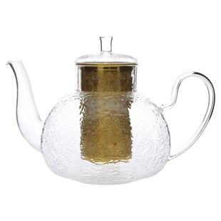 T2锤纹磨砂玻璃茶壶精美加厚简约轻奢高档茶具家用送礼女神节礼物