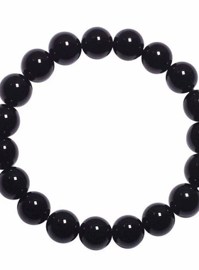 天然水晶男女款黑色玛瑙手链