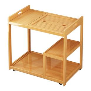 边几可移动茶几沙发边角几家用实木茶水架全自动烧水壶一体小茶车