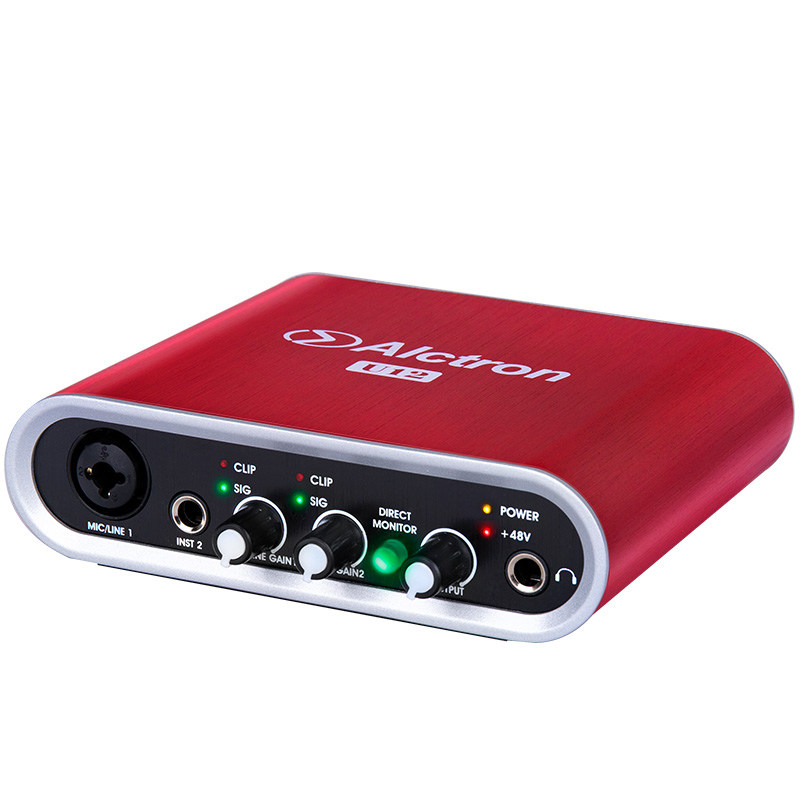 Alctron/爱克创 U12外置声卡主播直播电脑录音专业USB外置声卡48V