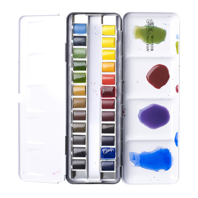 温莎艺术家水彩颜料旅行套装