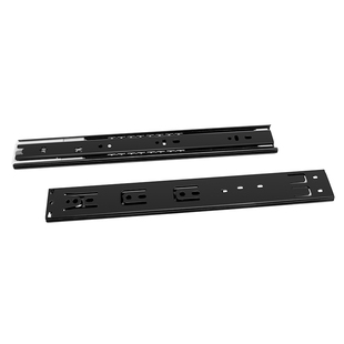 DTC东泰阻尼抽屉轨道 静音滑轨衣帽间木抽滑道家具橱柜缓冲三节轨