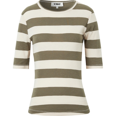 YMC 夏季女条纹棉质打底衫T恤