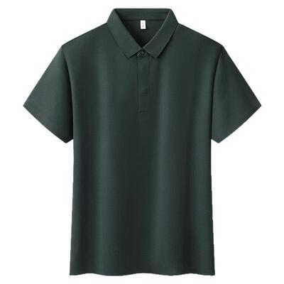 锦氨纶冰丝弹力短袖t恤男大码