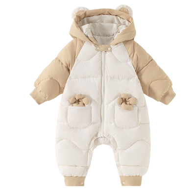 宝朋宝宝冬季加棉保暖连体衣