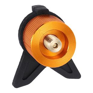 转换头带支架防滚动户外分体炉头转接卡式长气罐转接器自带锁闭气