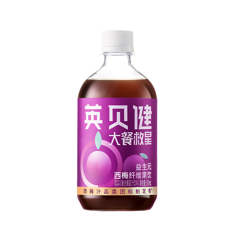 贝健益生元西梅汁500ml浓缩果蔬汁饮料至26.12.14大餐瓶装果汁