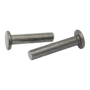 铁平头实心铆钉GB109本色铁钉铁击打平敲打铆钉M2M2.5M3M4M5M6M8