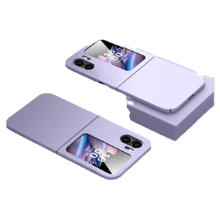佐班 适用oppofindn2手机壳新款液态硅胶亲肤硬壳oppo findn2Flip折叠屏保护套全包防摔简约男女超薄裸机外壳
