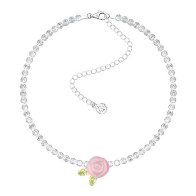 YVMIN尤目xSHUSHUTONG陶瓷玫瑰锁骨链项链耳钉耳夹生日礼物