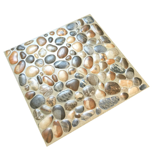 鹅卵石地砖阳台庭院仿古砖户外防滑耐磨露台田园风300x300瓷砖