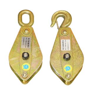 沪工滑轮滑车吊钩电力起重吊轮滑车轮子重型加厚0.5吨2吨5吨t吊装