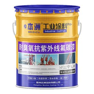 本洲抗臭氧化抗紫外线防辐射氟碳涂料自来水厂房化工程专用油漆