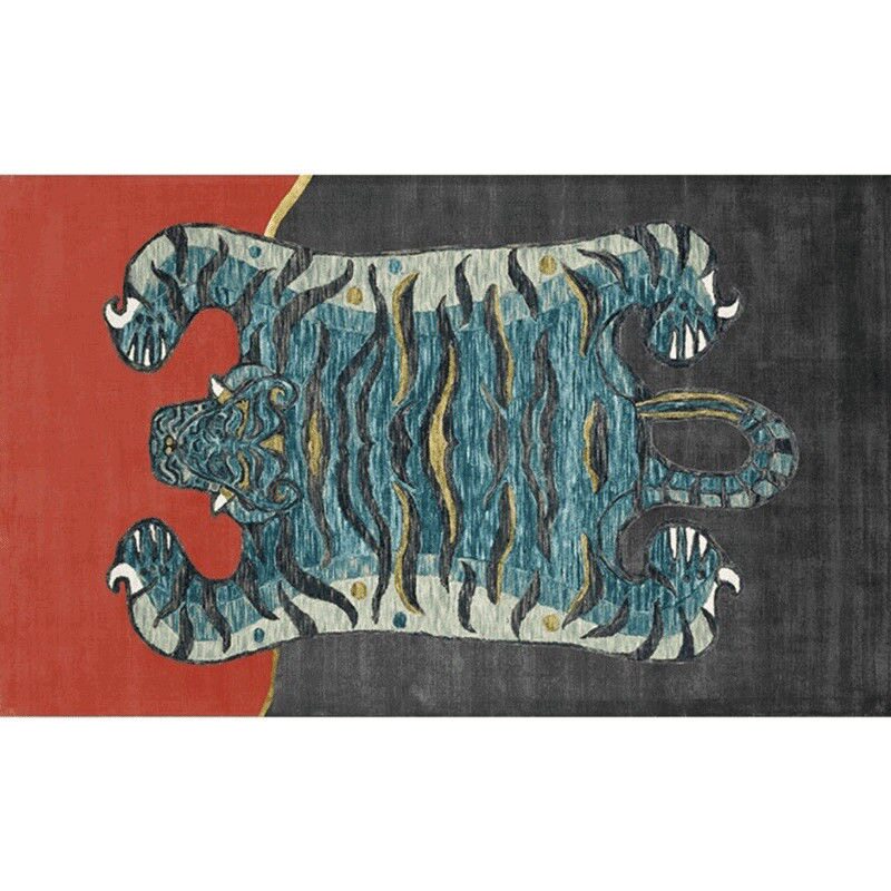 轻奢正方形地毯/美式/转椅玄关