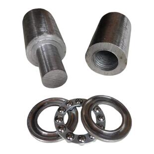 圆柱门轴铰链焊接铁门合页脱卸铰链重型天地轴隐形门消防暗藏柜门