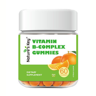 美国Natures KeyB族维生素软糖自然之钥多种复合生物素Vb12烟酸