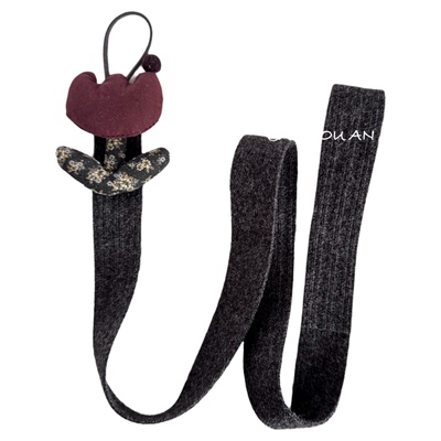 发夹收纳绳～韩系ins可爱碎花郁金香爱心展装饰带发夹展示挂壁带