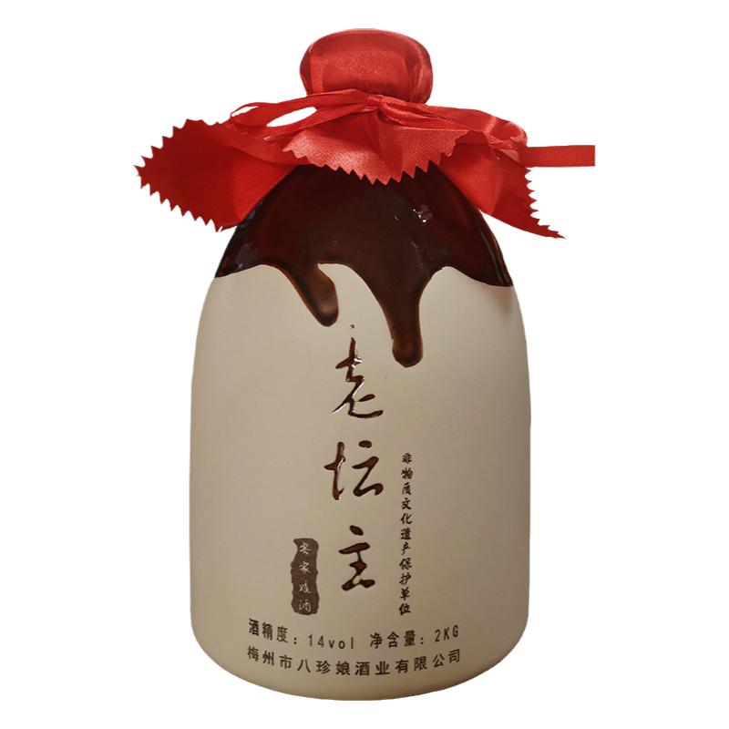 梅州客家黄酒坛装瓶装泡阿胶