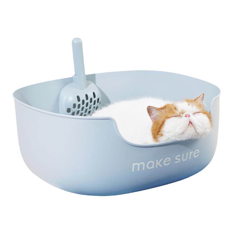 麻薯猫砂盆开放式宠物猫厕所