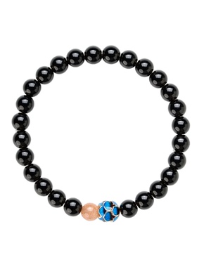 天然黑曜石手链叠戴高级感手串