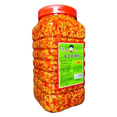 湖南航仔辣椒酱10斤*4瓶整箱商用