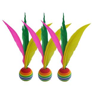 10只装 板羽球成人板球板羽球拍的三毛球 三毛球拍的毽球正品包邮