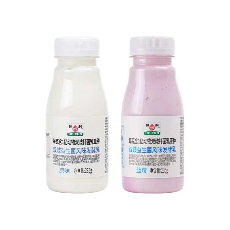 和润蓝莓果粒酸奶6种益生菌