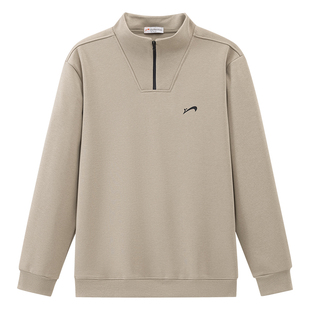 贵人鸟半拉链卫衣男春秋季2026年新款针织长袖t恤男士套头上衣服