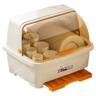 碗筷餐具收纳盒放碗碟沥水篮碗柜厨房台面家用盘子置物架橱柜防尘