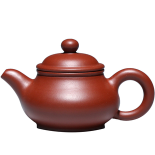 包邮原矿大红袍朱泥壶宜兴紫砂壶吴海良60CC小品纯全手工茶壶潘壶