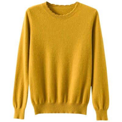 花边长袖针织衫休闲毛衣软糯