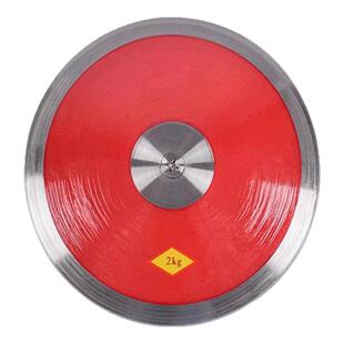 奥匹铁饼尼龙橡胶铁饼学校田径比赛体育训练专用实心1/1.5/2公斤