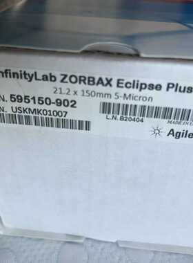 议价安捷伦595150-902 Eclipse Plus C18制备色谱柱21.2 x 150mm5
