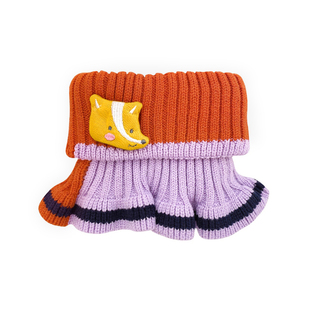 儿童毛衣假领子女童针织花边围脖宝宝冬季可爱保暖脖套男童领圈厚