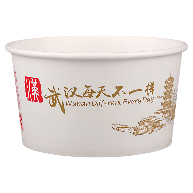 武汉每天不一样纸碗圆形汤类餐具