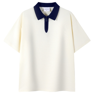 polo衫定制刺绣logo翻领夏季短袖毕业班服初高中生订制文化衫刺绣