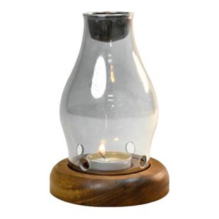 隔火香薰炉香料原材料室内蜡烛香薰灯复古家用熏香玻璃烛台沉香炉