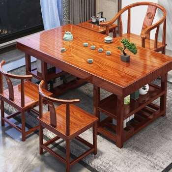 木台g茶椅组9VRTPQeb小户桌型大板茶桌茶台围椅三合件套家用客厅