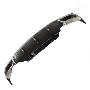 适用于别克君威后唇包围改装双排碳纤纹后扰流板防撞免打孔pp材质