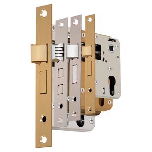 家用静音通用型不锈钢室内门大小50锁体锁芯配件卧室门房间门锁舌