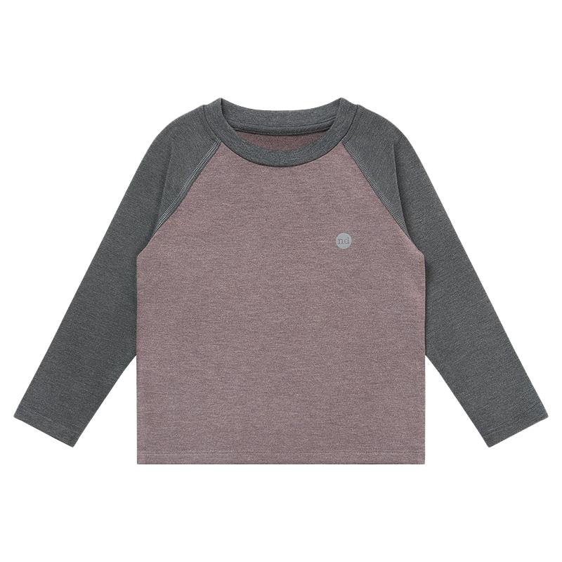 Nest Designs儿童家居服宝宝睡衣男女童秋冬插肩天竹绒长袖T恤