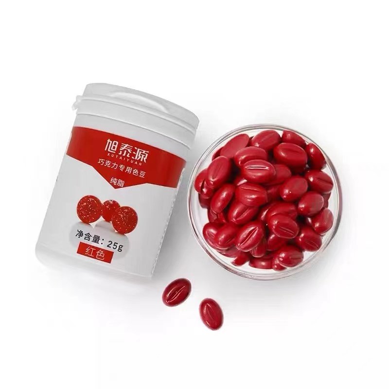 旭泰源高浓度油溶巧克力色豆大红色素喷砂淋面进口料烘焙食用90g