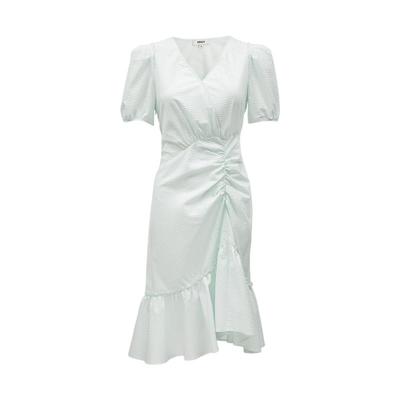 淑女短款泡泡袖不规则夏季