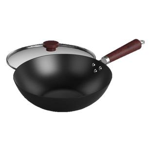 苏泊尔炒锅铁锅家用炒菜锅超轻老式无涂层电磁炉燃气灶专用熟铁锅