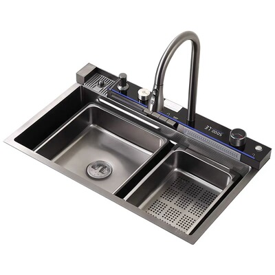 可适配智能净水龙头鲸鱼集渣水槽